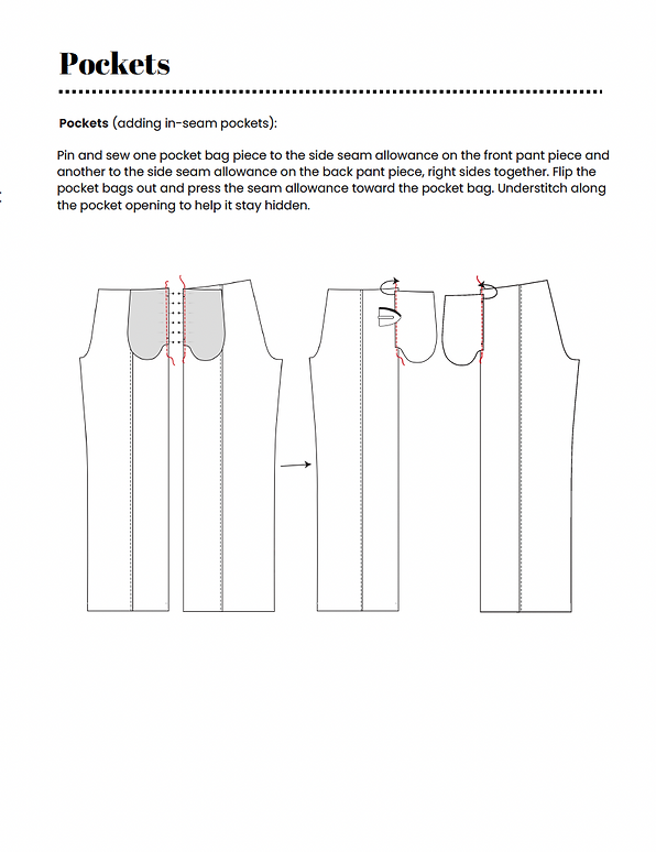 PDF Pattern: Raglan Sweatshirt & Pintuck Sweatpants (Sew Along Included)