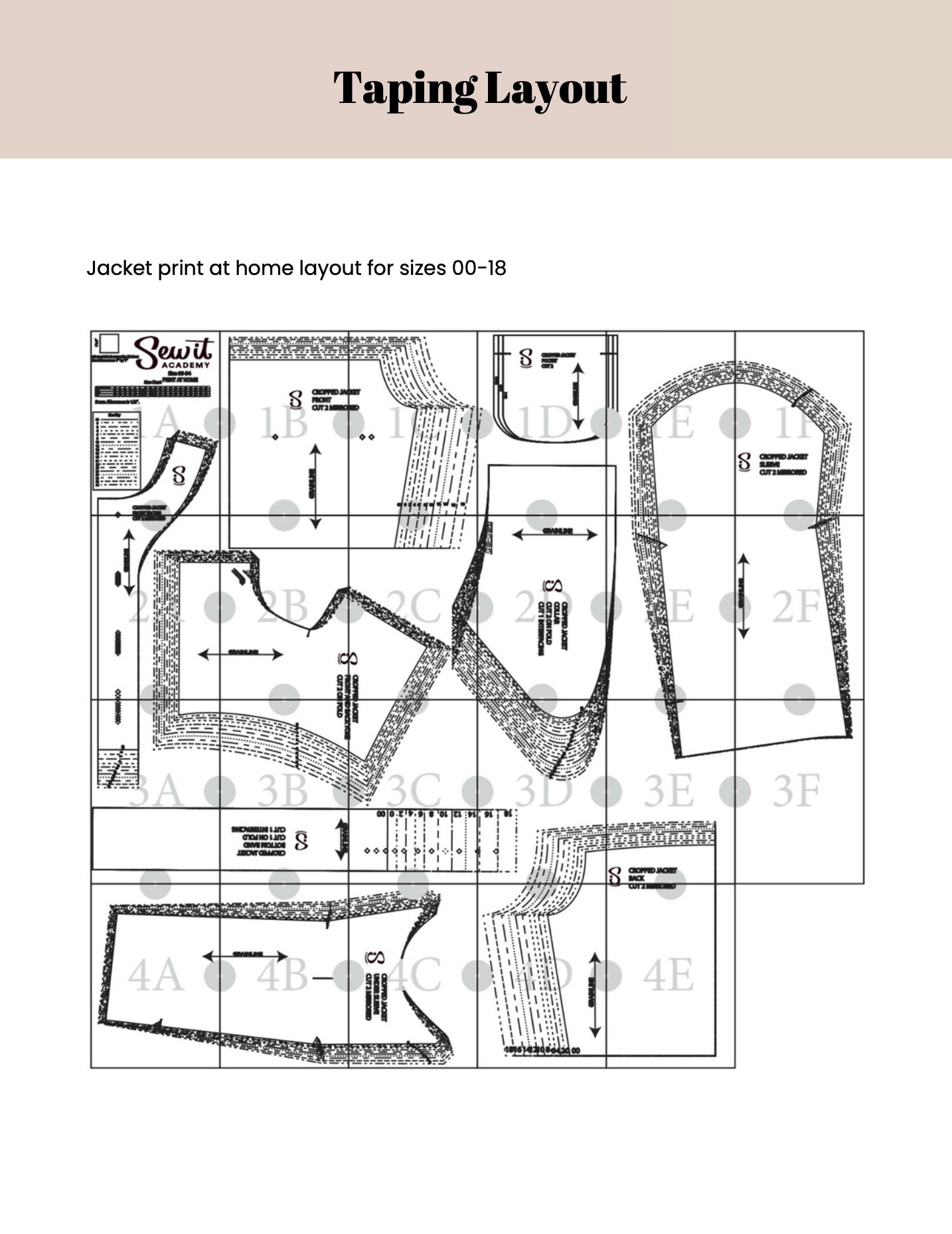 PDF Pattern: Big Collar Jacket (Sew Along Included)