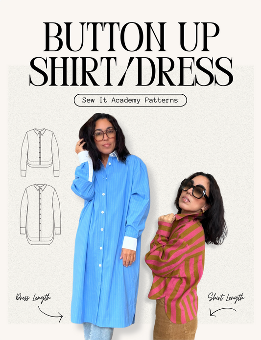 Button Up Shirt or Dress w/ Sew Along