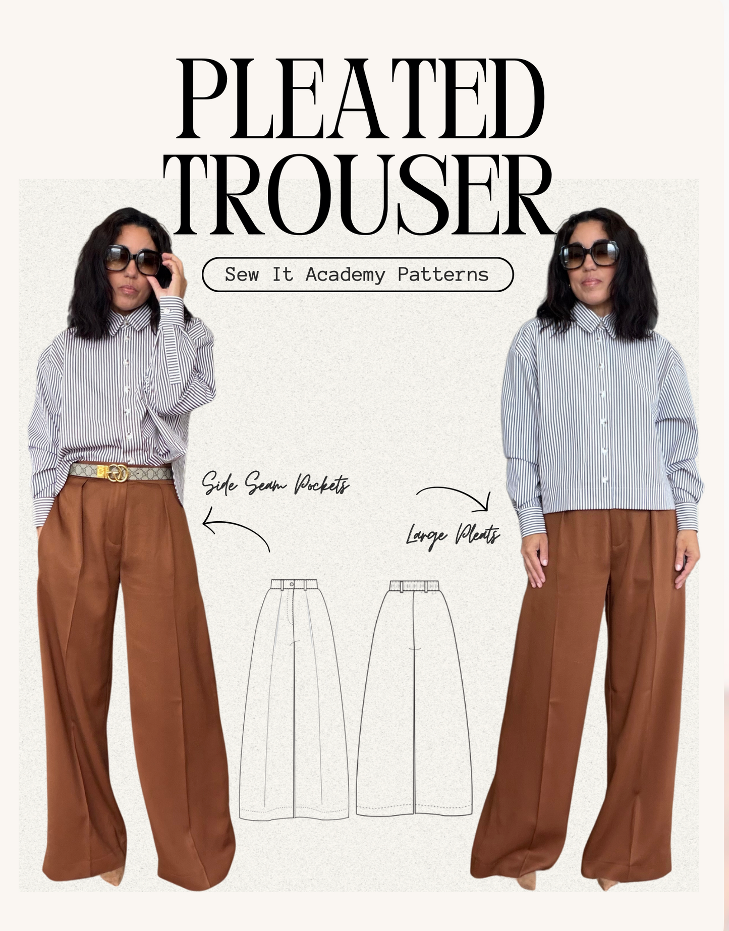 Pleated Trouser Pattern w/ Sew Along