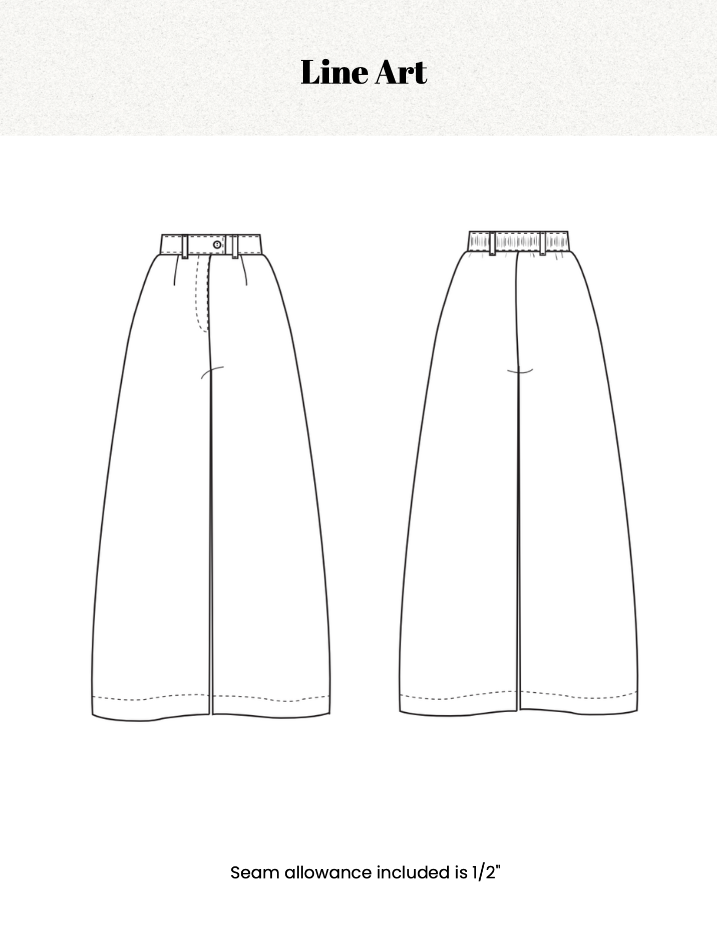 Pleated Trouser Pattern w/ Sew Along