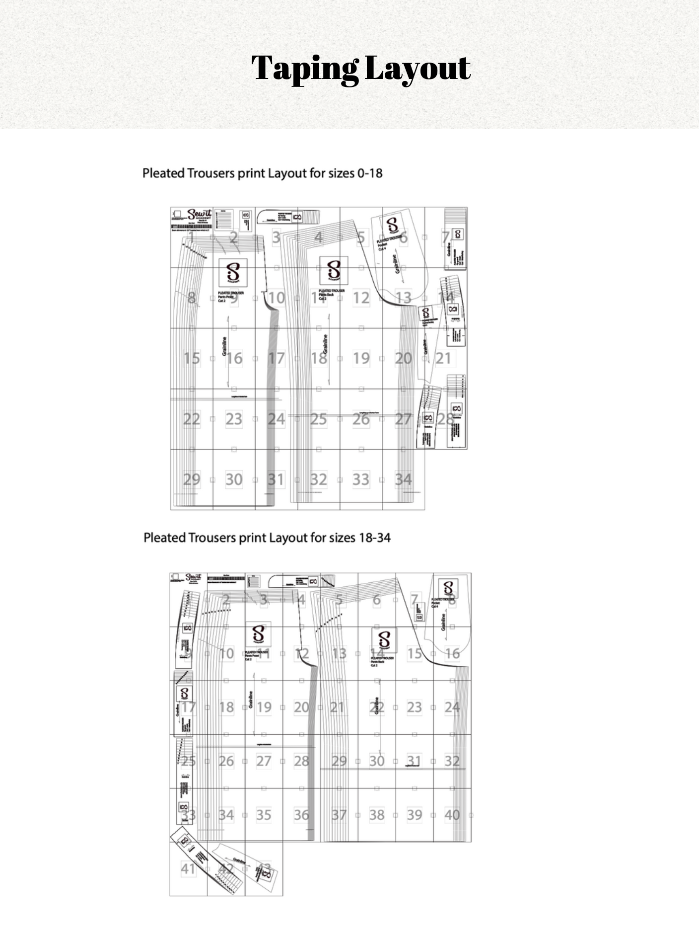 Pleated Trouser Pattern w/ Sew Along