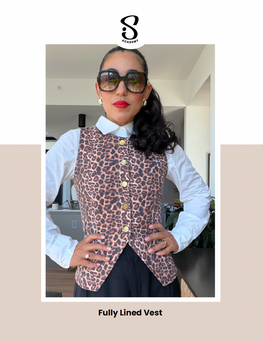 PDF Pattern: Fully Lined Vest (Sew Along Included)